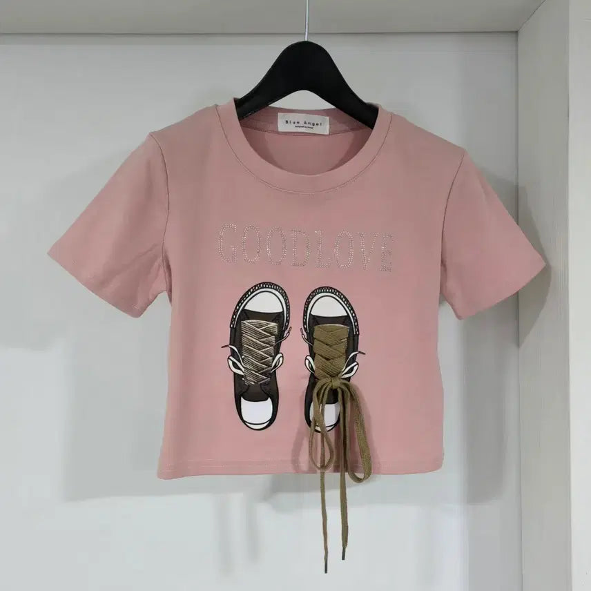 [BUNJANG] Sneakers Pink T-shirt / 스니커즈 티셔츠 44~55