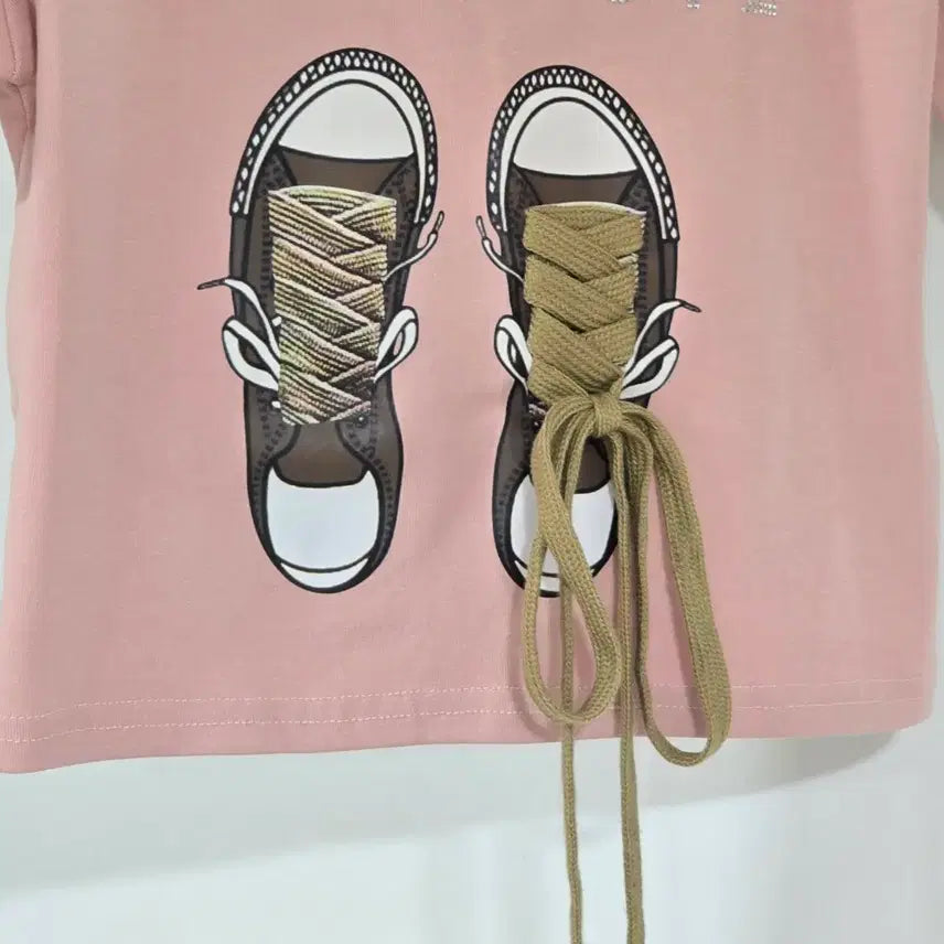 [BUNJANG] Sneakers Pink T-shirt / 스니커즈 티셔츠 44~55
