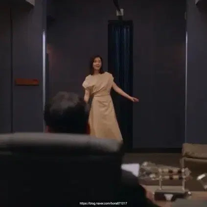 [BUNJANG] Bride And You Peach Off-Shoulder Long Dress / BAU by Bride And You피치 오프숄더롱원피스