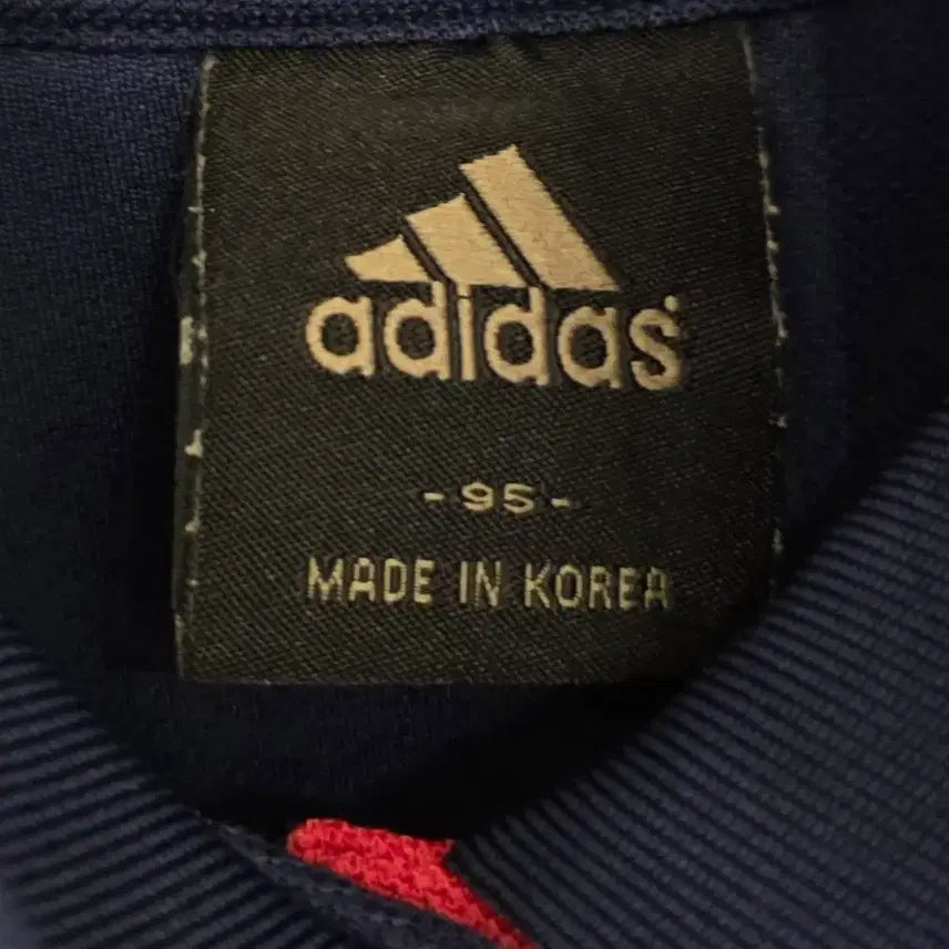 [BUNJANG] Adidas Navy Polo Shirt with Pink Logo (Size 95) / 아디다스 네이비 카라 반팔티 핑크로고 95