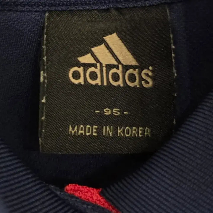 [BUNJANG] Adidas Navy Polo Shirt with Pink Logo (Size 95) / 아디다스 네이비 카라 반팔티 핑크로고 95