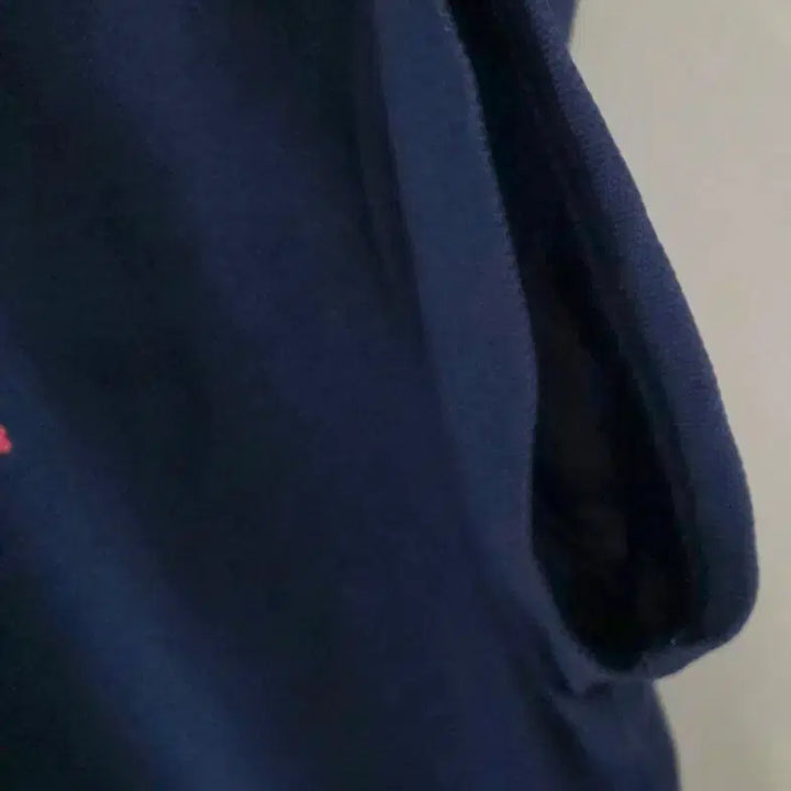[BUNJANG] Adidas Navy Polo Shirt with Pink Logo (Size 95) / 아디다스 네이비 카라 반팔티 핑크로고 95