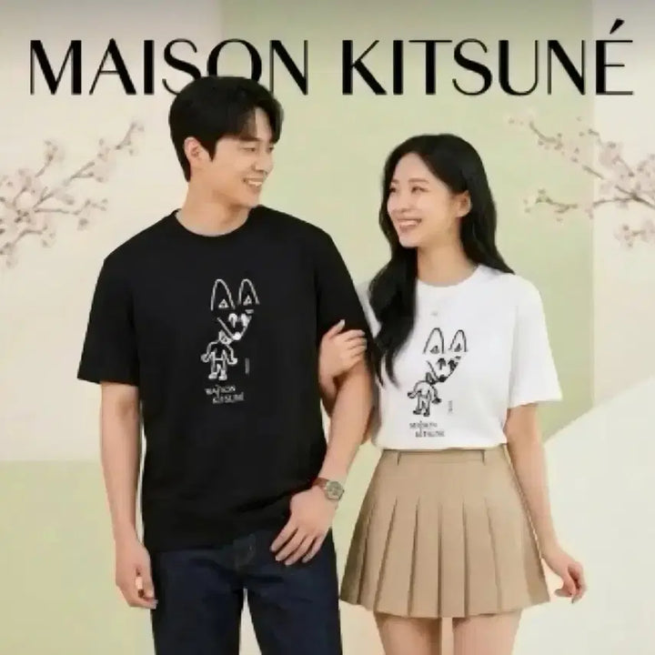 [BUNJANG] Maison Kitsune Party Fox T-shirt / <QR인증>메종키츠네 파티폭스 반팔 티셔츠