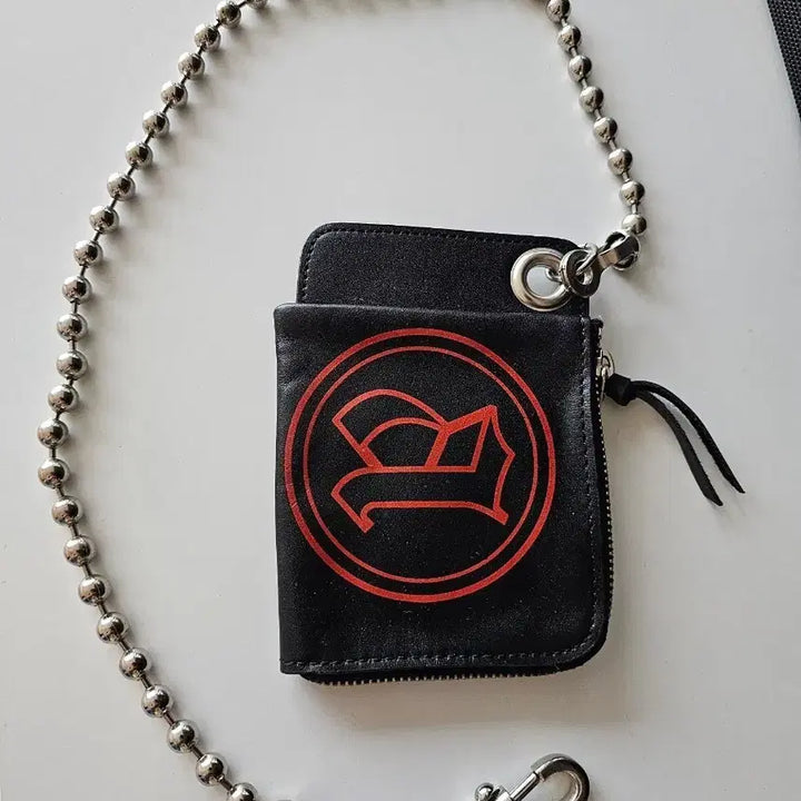 [BUNJANG] Another Youth Ball Chain Leather Card Holder / 어나더유스 볼 체인 레더 카드지갑