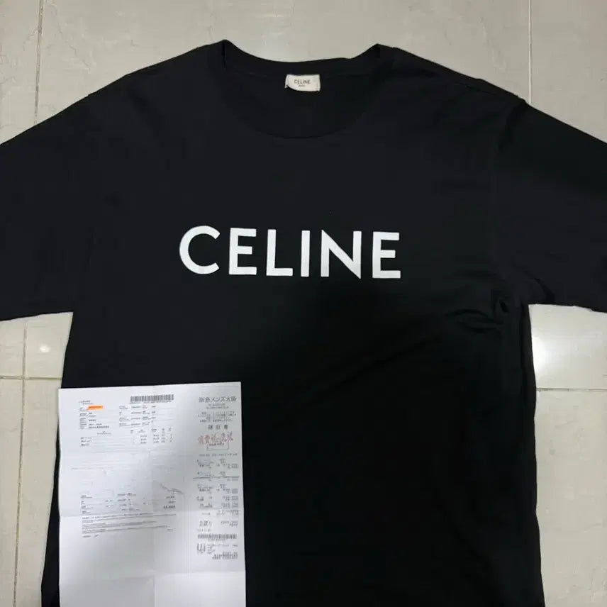 [SOLD OUT] [당일출고,L사이즈] 셀린느 코튼 반팔티