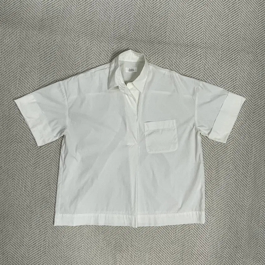 [BUNJANG] Studio Tomboy Collar Short Sleeve Shirt / 스튜디오톰보이 카라 반팔셔츠