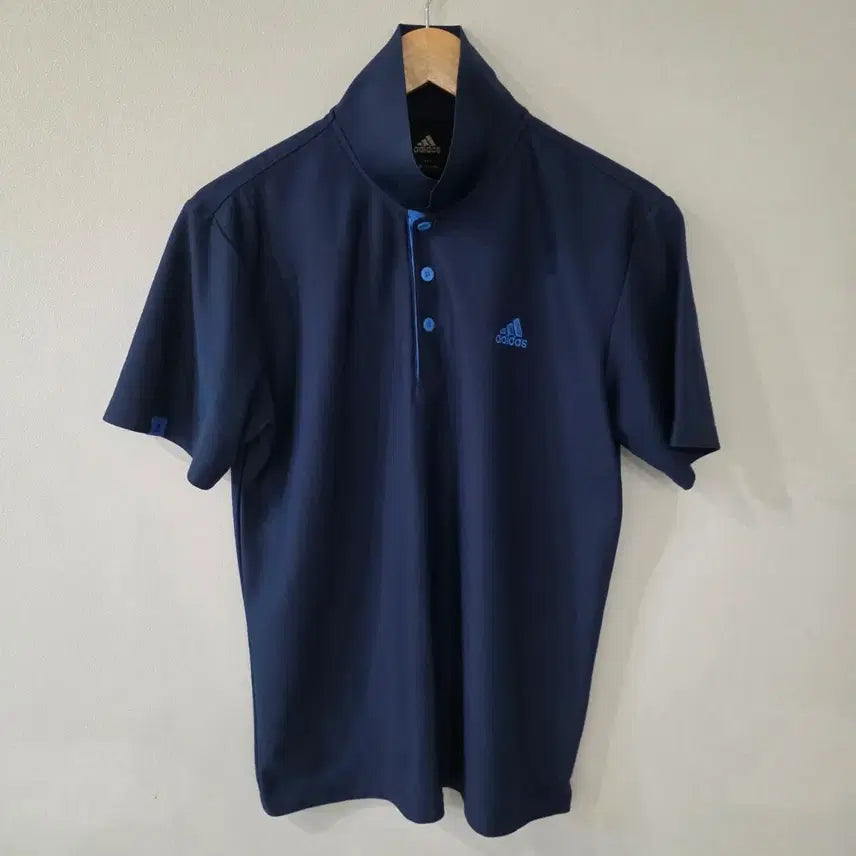 [BUNJANG] Adidas Navy Short Sleeve Polo Shirt (95) / 아디다스 네이비 반팔 카라티 95