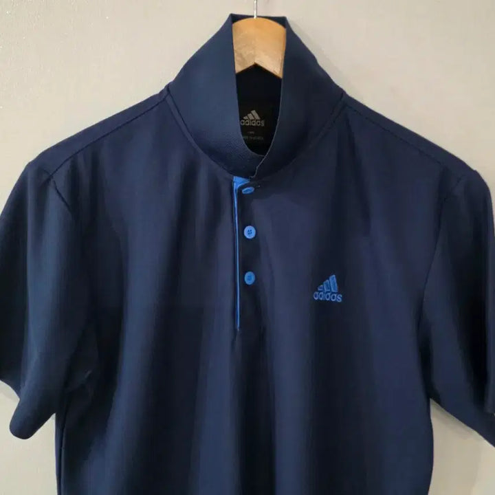 [BUNJANG] Adidas Navy Short Sleeve Polo Shirt (95) / 아디다스 네이비 반팔 카라티 95