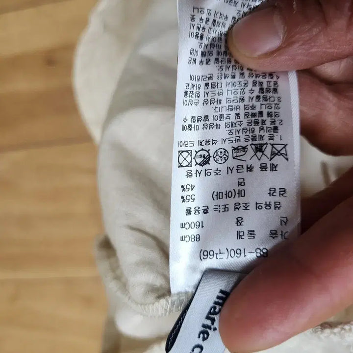 [BUNJANG] Marie Claire Lace Linen Shirt Blouse Size 66 / 마리끌레르 레이스 린넨 셔츠 블라우스66