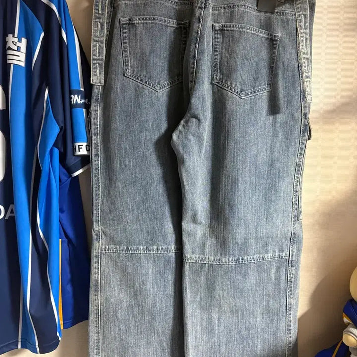 [BUNJANG] Noir Washed Denim Cargo Pants / 노이어 워싱 데님 카고 팬츠 52
