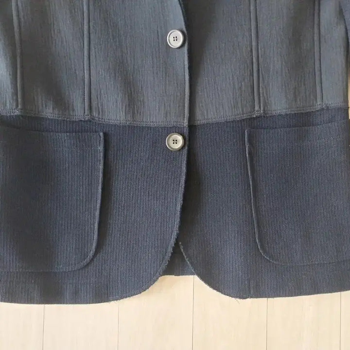 [BUNJANG] Lanvin Knit Cutout Blazer Jacket Navy / 랑방 니트 절개 블레이저 자켓 네이비