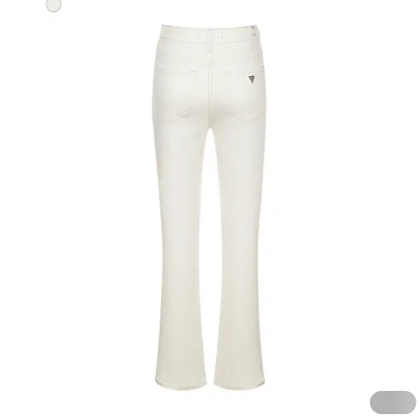 [BUNJANG] Guess Long Slim Bootcut Denim Jeans Ivory White / 게스 정품 롱 슬림 부츠컷 데님 청바지 아이보리 화이트