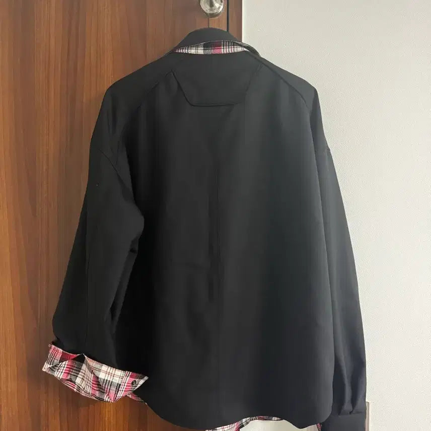 [BUNJANG] Juun.J Red Check Reversible Shirt Jacket / 준지 울 레드체크 리버시블 셔츠자켓 48