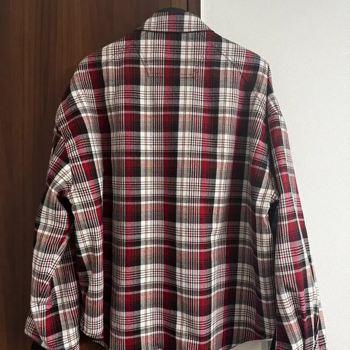 [BUNJANG] Juun.J Red Check Reversible Shirt Jacket / 준지 울 레드체크 리버시블 셔츠자켓 48