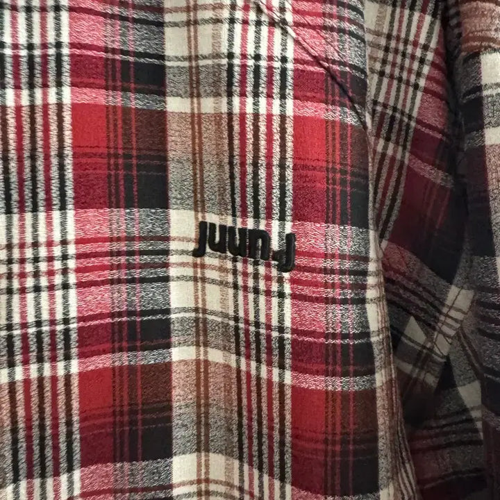 [BUNJANG] Juun.J Red Check Reversible Shirt Jacket / 준지 울 레드체크 리버시블 셔츠자켓 48