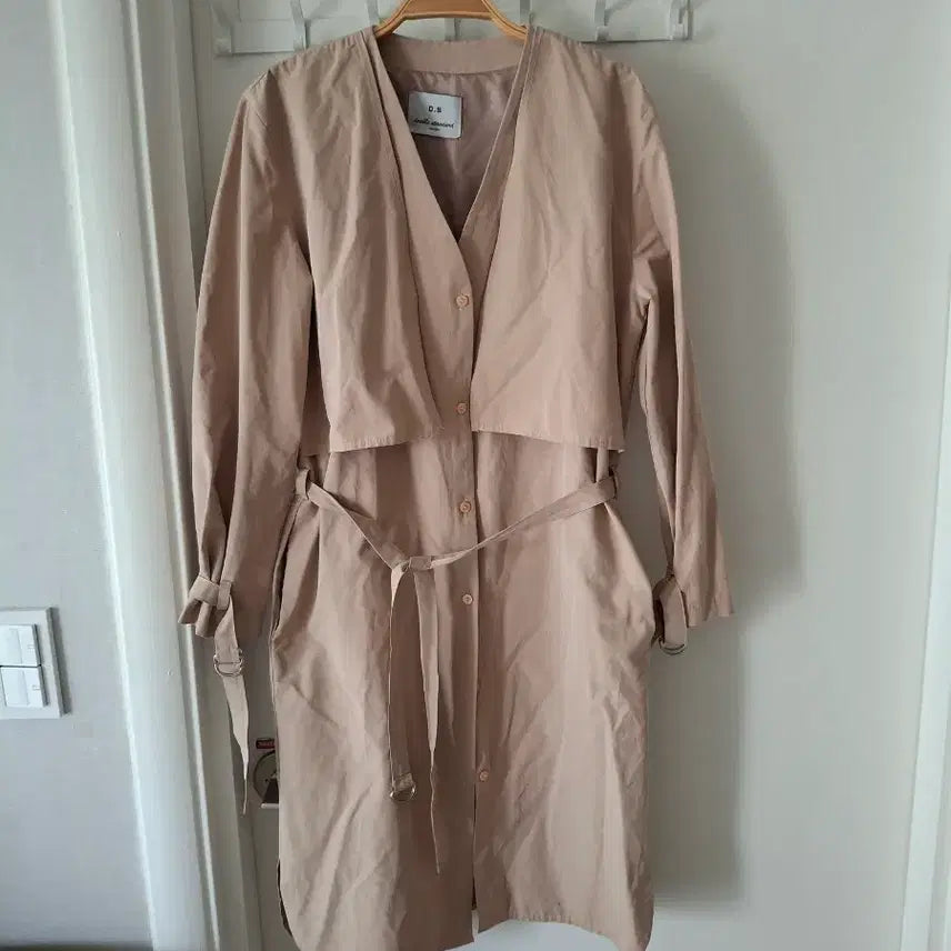 [BUNJANG] Beige Long Jacket / 베이지롱자켓 55~66반