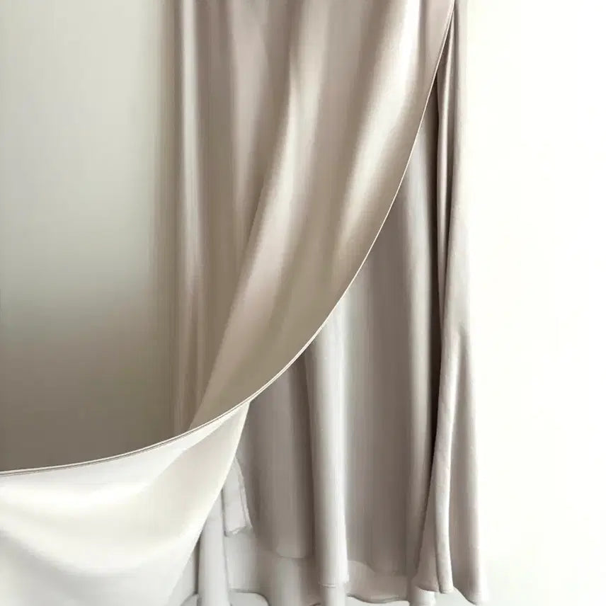 [BUNJANG] Queens Rabbit Satin Long Skirt / 퀸즈레빗 새틴 롱스커트