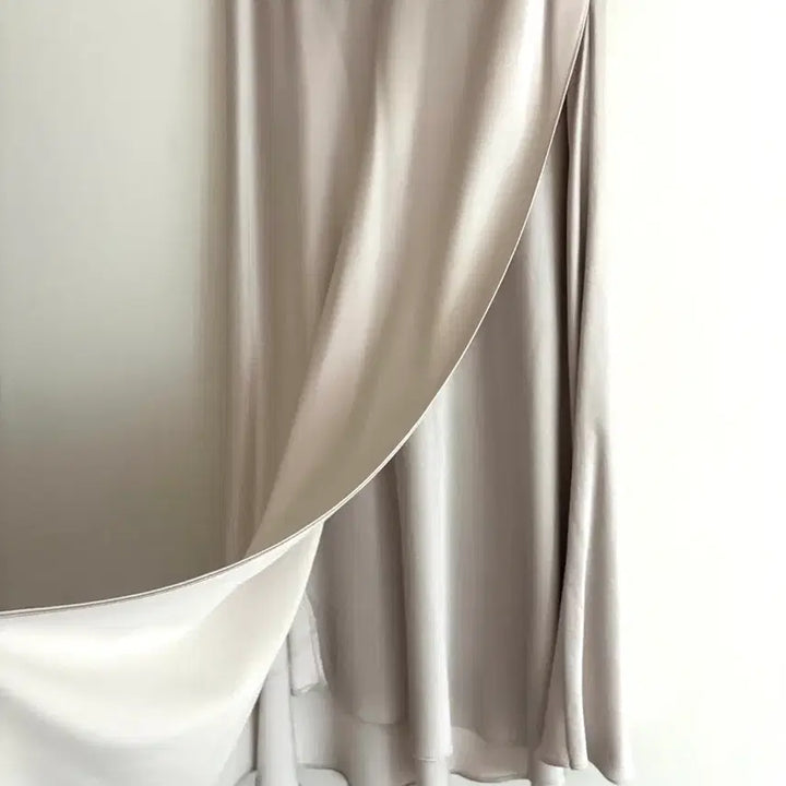 [BUNJANG] Queens Rabbit Satin Long Skirt / 퀸즈레빗 새틴 롱스커트