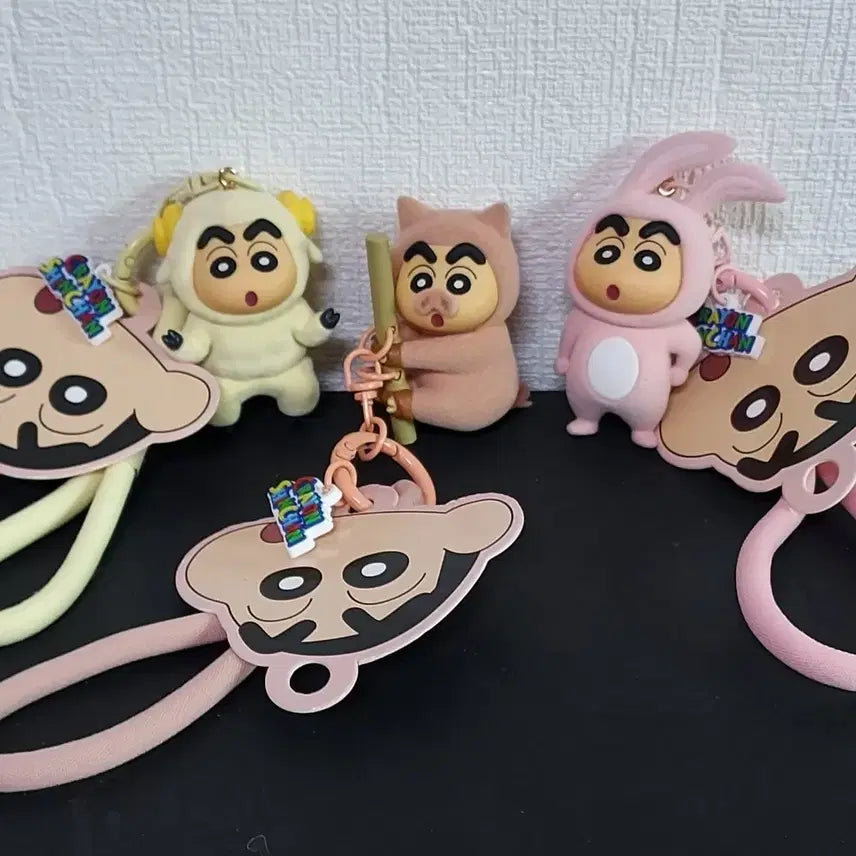 [BUNJANG] Crayon Shin-chan Animal Edition Keyring Set / 짱구키링  3종