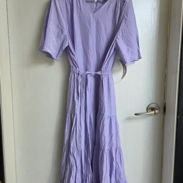 [BUNJANG] EUDON CHOI Lavender Long Dress / EUDON  CHOI  라벤다 롱 원피스