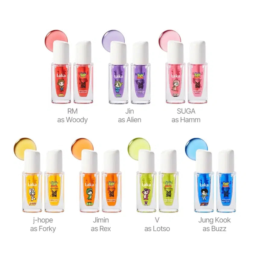 [SOLD OUT] BTS Toystory 라카 립 오일 (방탄 립오일) 7개 세트