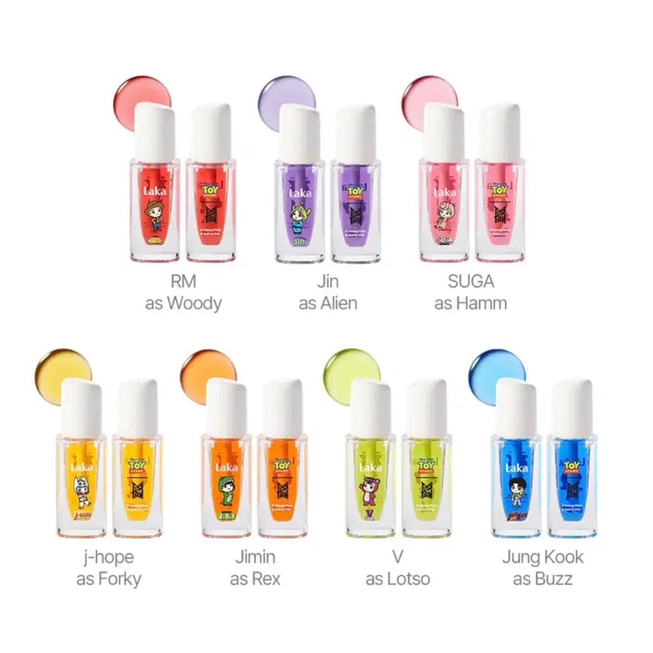[SOLD OUT] BTS Toystory 라카 립 오일 (방탄 립오일) 7개 세트