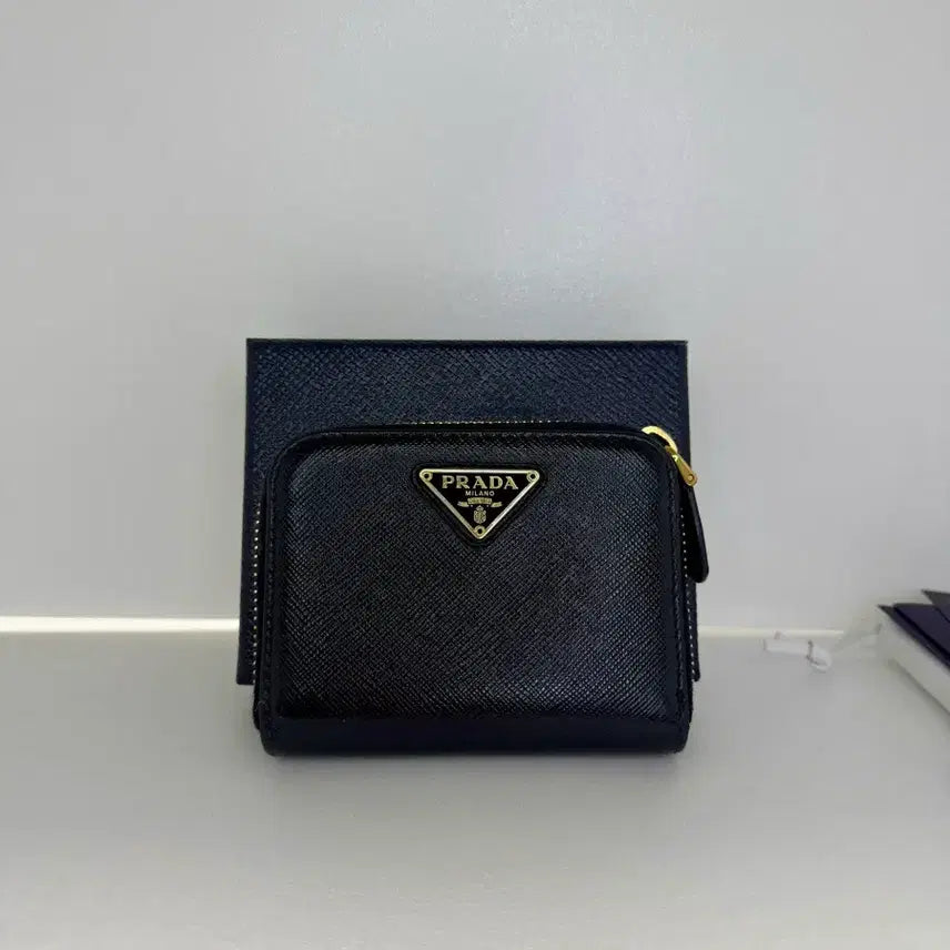 [BUNJANG] Prada Saffiano Zip Around Wallet / (정품)(풀구성)프라다 사피아노 지갑 지퍼돌이