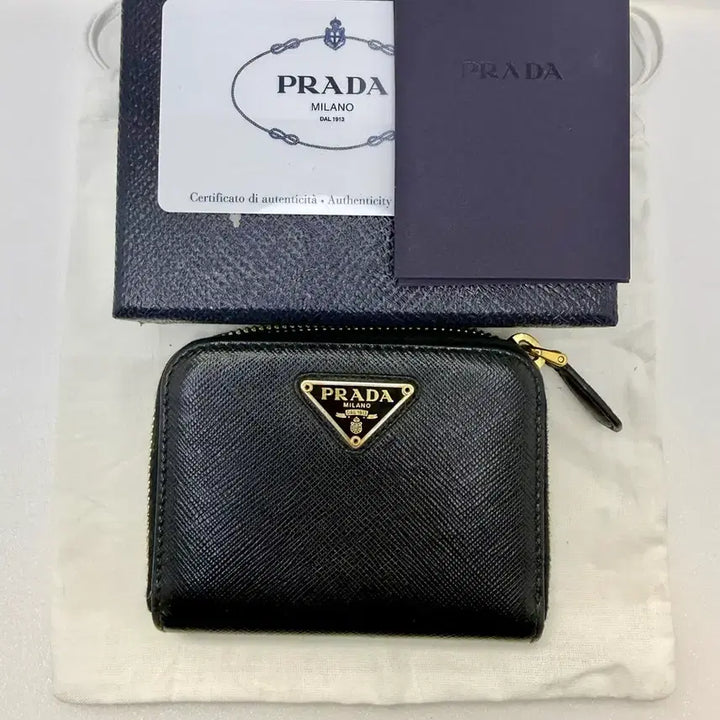 [BUNJANG] Prada Saffiano Zip Around Wallet / (정품)(풀구성)프라다 사피아노 지갑 지퍼돌이