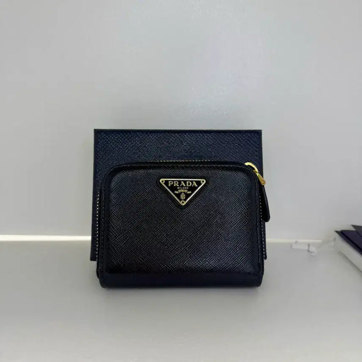 [BUNJANG] Prada Saffiano Zip Around Wallet / (정품)(풀구성)프라다 사피아노 지갑 지퍼돌이
