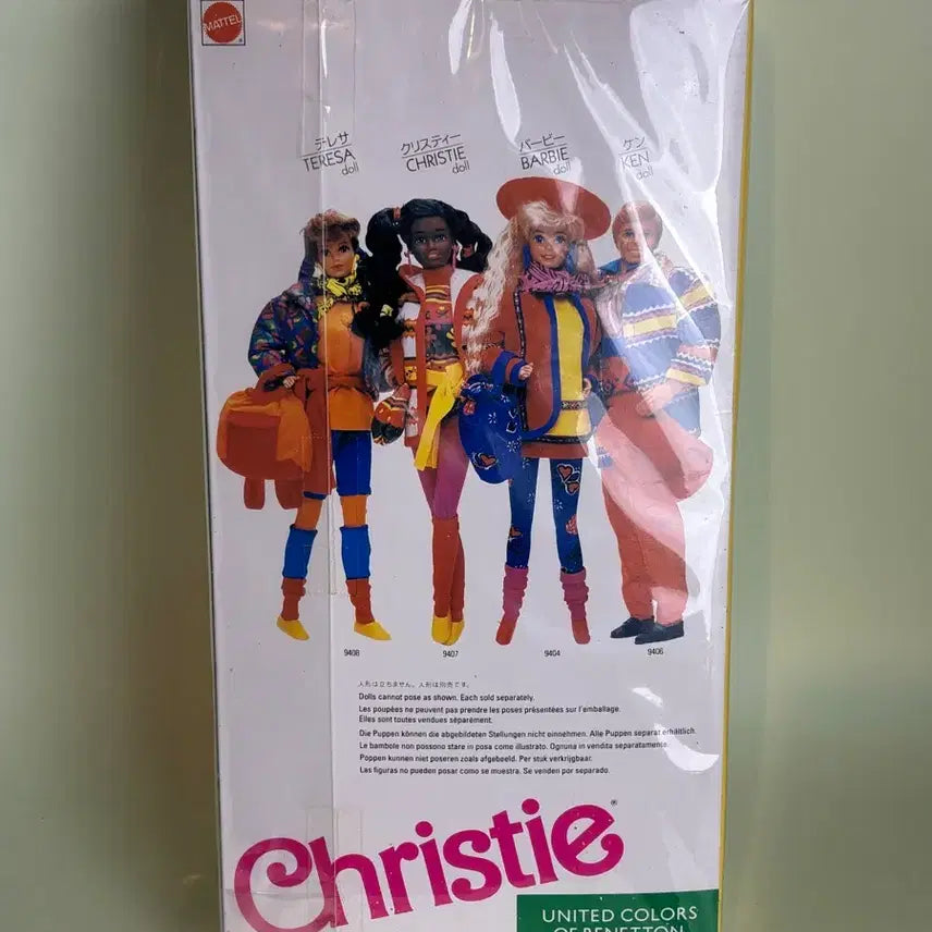 [BUNJANG] Vintage Mattel Benetton Christie Barbie Doll (Unsealed) / 빈티지바비 마텔 베네통 크리스티 인형 미개봉