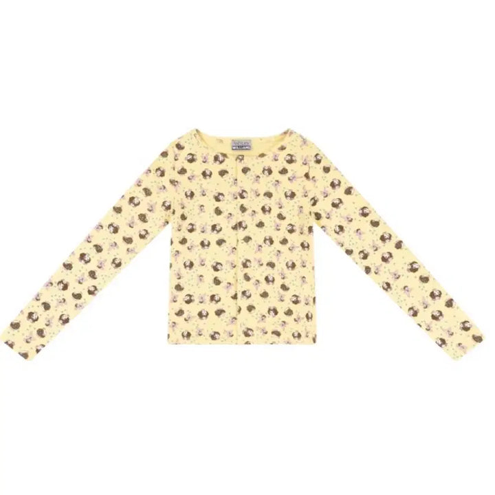 [SOLD OUT] 애슐리 윌리엄스 옐로우 걸 베이비 가디건 s 아일릿