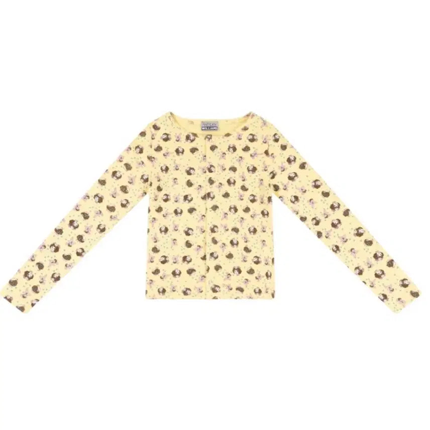 [SOLD OUT] 애슐리 윌리엄스 옐로우 걸 베이비 가디건 s 아일릿