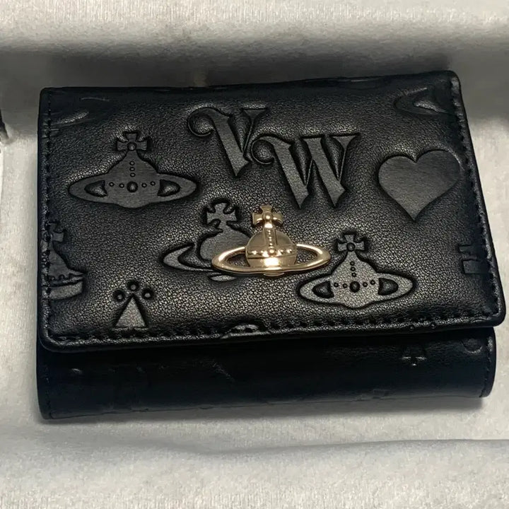 [BUNJANG] Vivienne Westwood Black Tri-fold Wallet / 비비안웨스트우드 블랙 3단 지갑