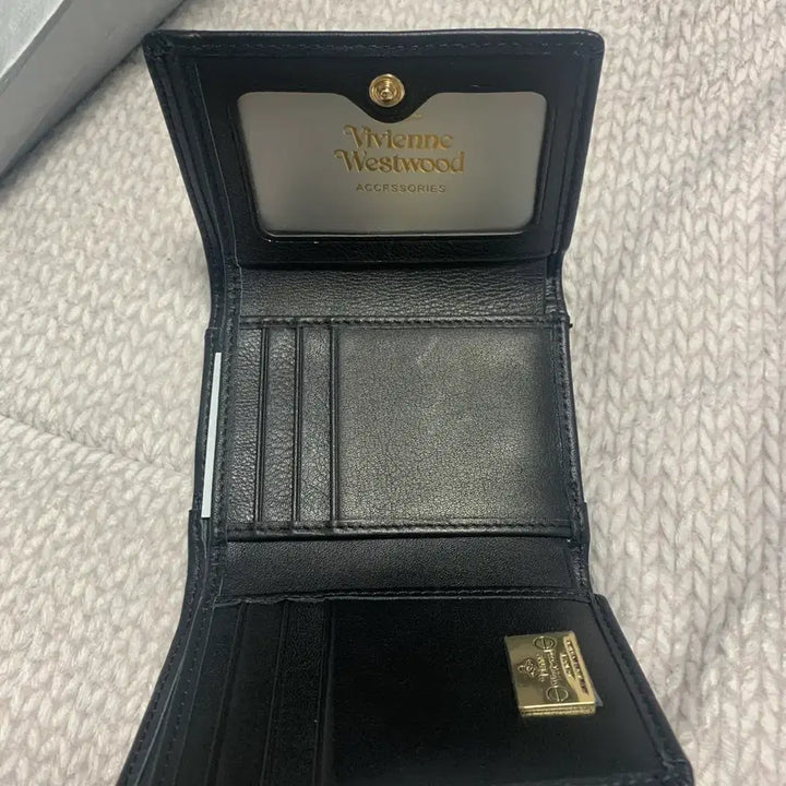 [BUNJANG] Vivienne Westwood Black Tri-fold Wallet / 비비안웨스트우드 블랙 3단 지갑