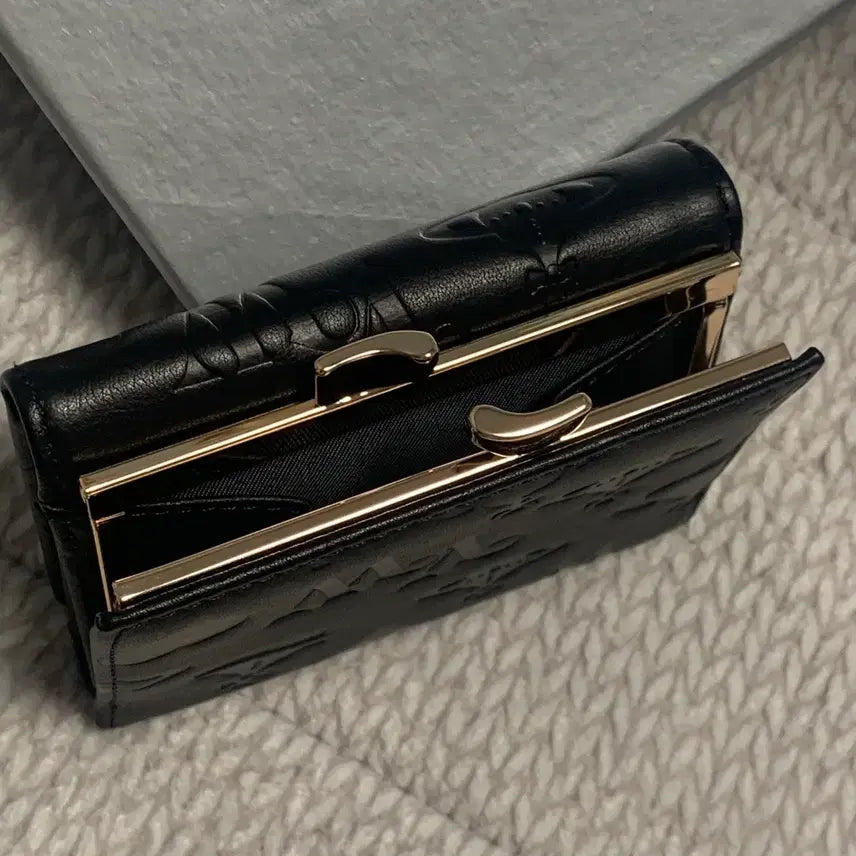 [BUNJANG] Vivienne Westwood Black Tri-fold Wallet / 비비안웨스트우드 블랙 3단 지갑