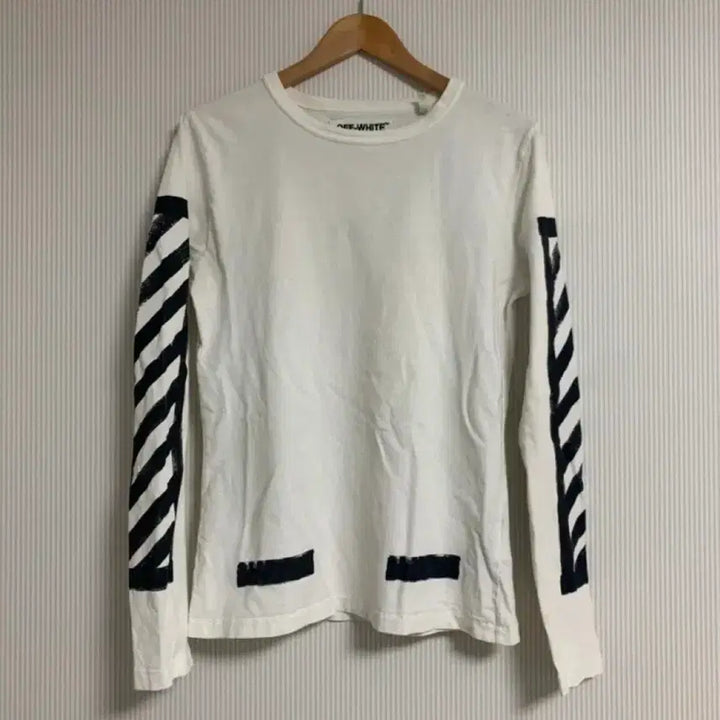 [BUNJANG] Off-White Unisex Sleeve T-Shirt / 정품 남녀공용 오프화이트 슬리브티셔츠