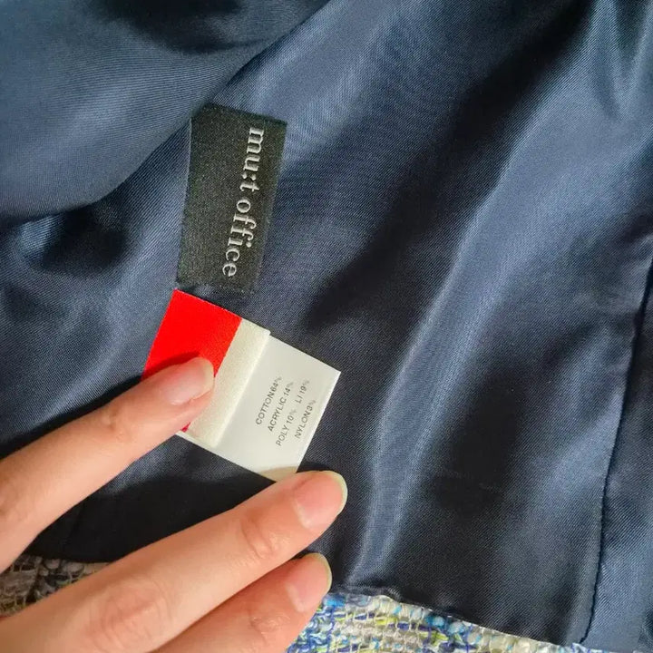 [BUNJANG] mu:t Tweed No-Collar Jacket / 더 안내려요~ 이탈리아 원단 mu:t 트위드 노카라 자켓