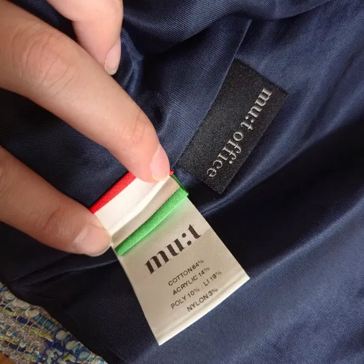 [BUNJANG] mu:t Tweed No-Collar Jacket / 더 안내려요~ 이탈리아 원단 mu:t 트위드 노카라 자켓