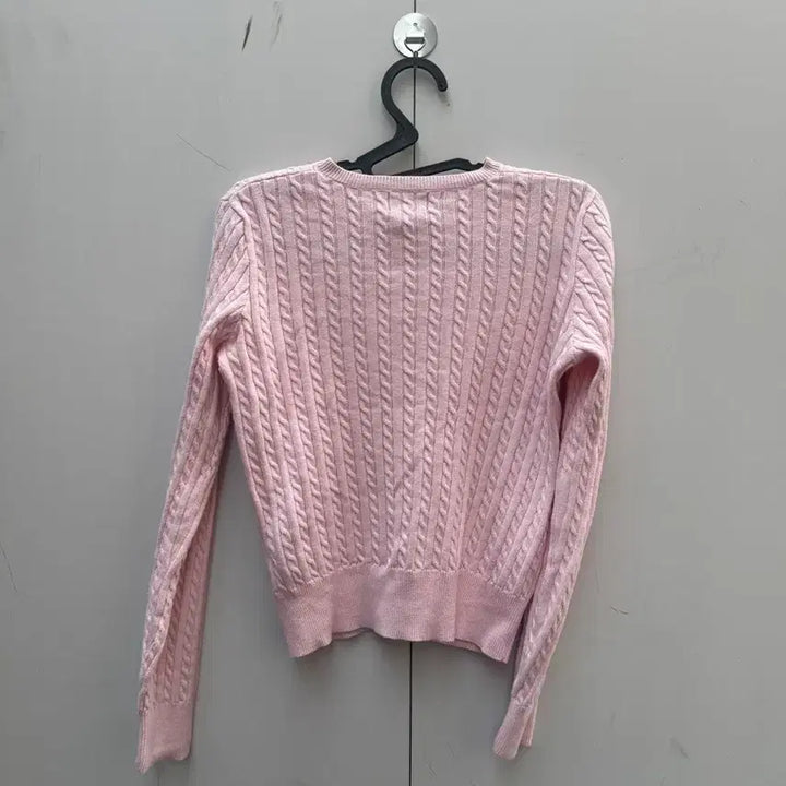 [BUNJANG] Polo Ralph Lauren Pink Cable Knit Cardigan / 폴로 핑크 꽈배기 니트 가디건 팝니다