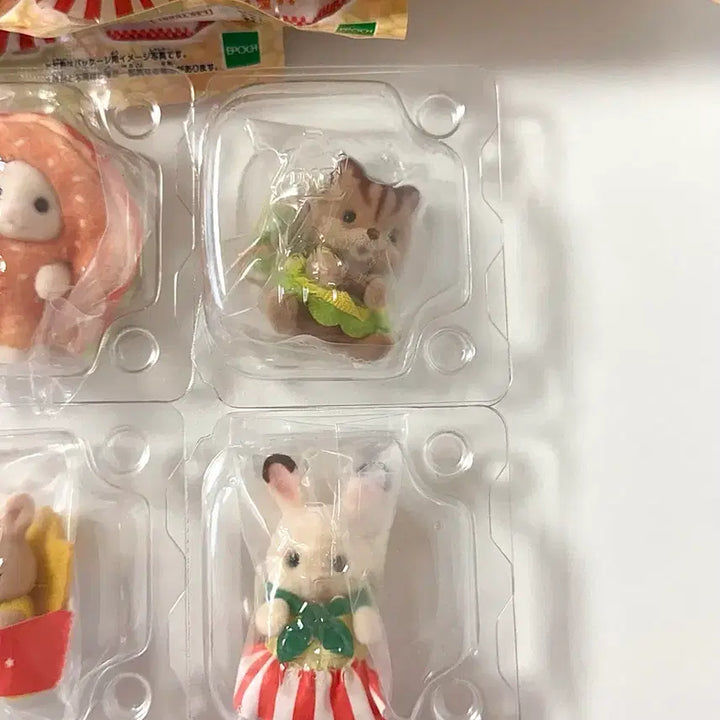 [SOLD OUT] 실바니안 두근두근 컬렉션 아기 햄버거 가게 블라인드백 4종 일괄 미개봉