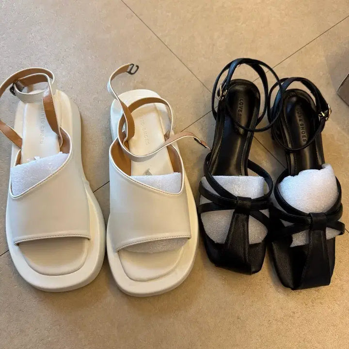 [BUNJANG] Scrap Sandals Heels 245 / 새제품  스크랩 샌들 구두  245