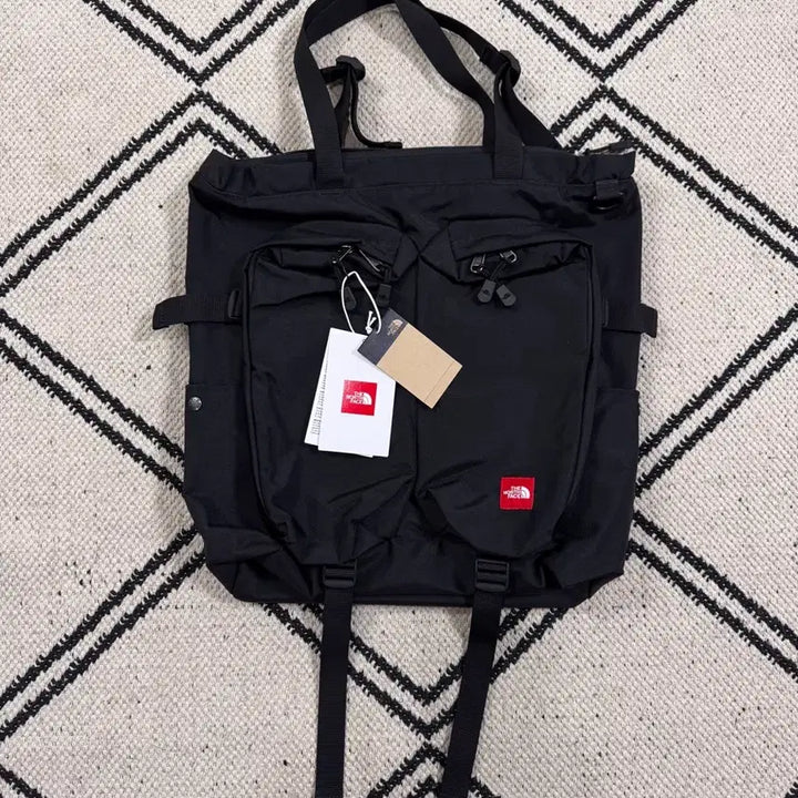 [BUNJANG] The North Face TNF Red Box Tote Bag Black / 노스페이스 TNF 레드 박스 토트백 - 블랙