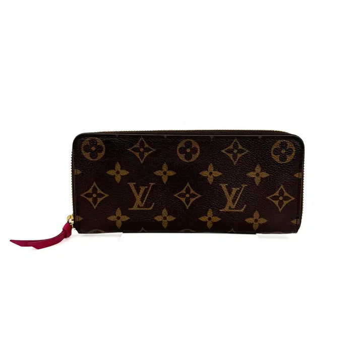 [BUNJANG] Louis Vuitton Monogram Clemence Zippy Wallet M60742 / 루이비통 모노그램 클레망스 지피 월릿 여성 장지갑 M60742