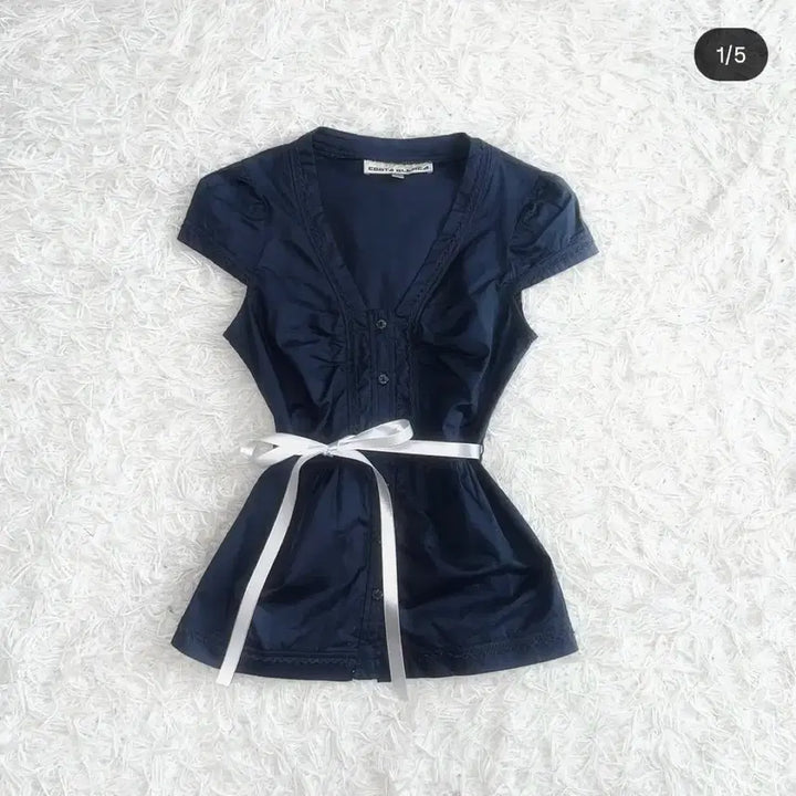 [BUNJANG] Vintage Shirred Puff Blouse XS / 빈티지 긱시크 셔링 퍼프 블라우스 y2k 핀터레스트 로걀탑 엑시즈팜