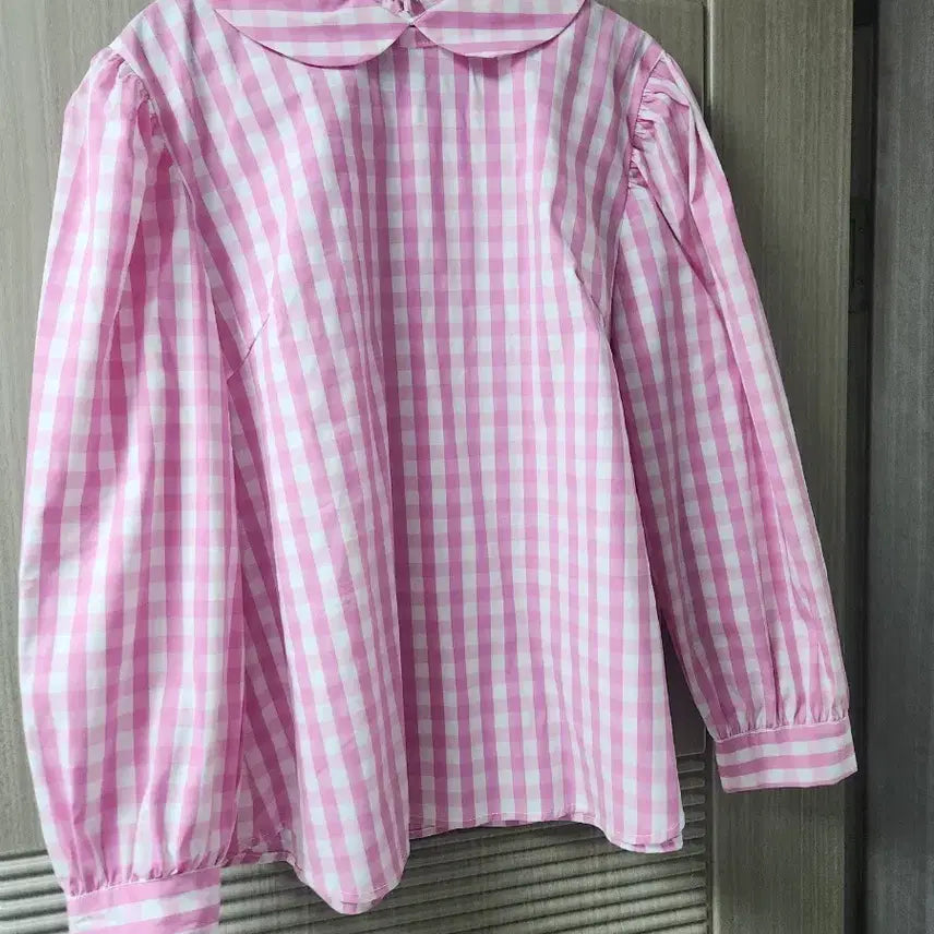 [BUNJANG] Love Humor Checkered Blouse / 러브유모어 체크 블라우스