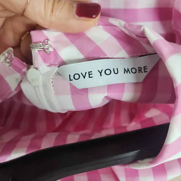 [BUNJANG] Love Humor Checkered Blouse / 러브유모어 체크 블라우스