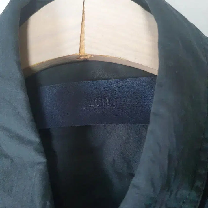 [BUNJANG] Juun.J Dolman Black Oversized String Coach Shirt / 준지 돌먼 블랙 오버핏 스트링 코치 셔츠
