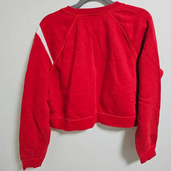 [BUNJANG] Nike Big Swoosh Cropped Sweatshirt Red (Fleece) Women&
