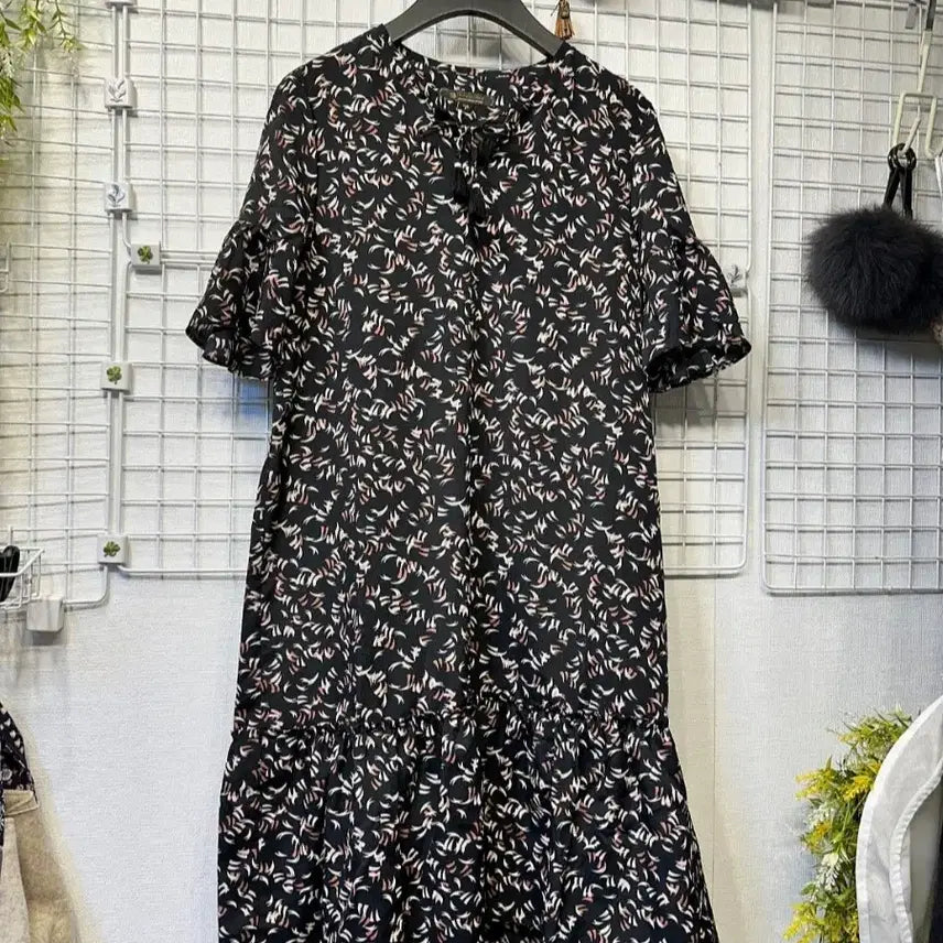 [BUNJANG] Thursday Island Midi Chiffon Dress / 1회착 새옷 S 루즈핏 미디 미니 쉬폰 원피스 써스데이아일랜드