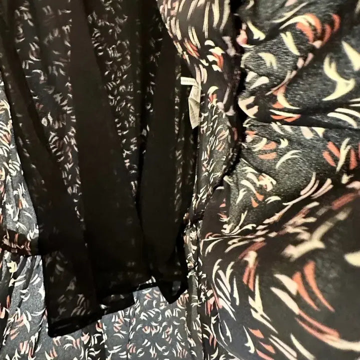 [BUNJANG] Thursday Island Midi Chiffon Dress / 1회착 새옷 S 루즈핏 미디 미니 쉬폰 원피스 써스데이아일랜드